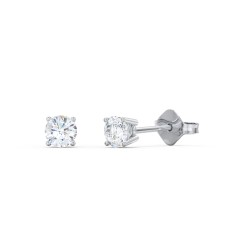 Classic Diamond Stud Earrings - 0.25 ct. tw. – 14K White Gold with Lab Diamond