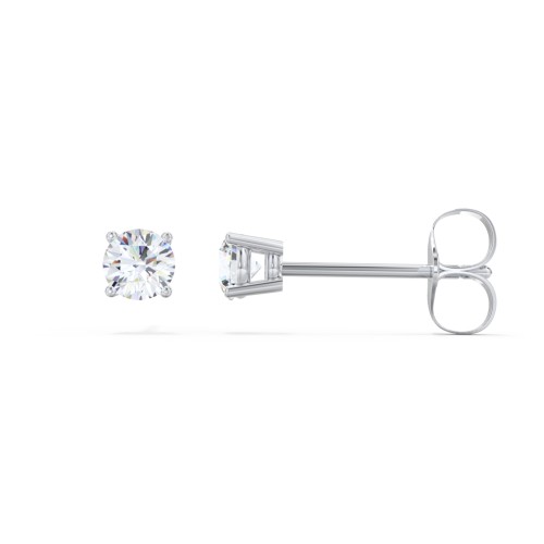 Classic Diamond Stud Earrings - 0.25 ct. tw. – 14K White Gold with Lab Diamond