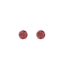 5 Prong Birthstone Stud Earrings in 925 Sterling Silver