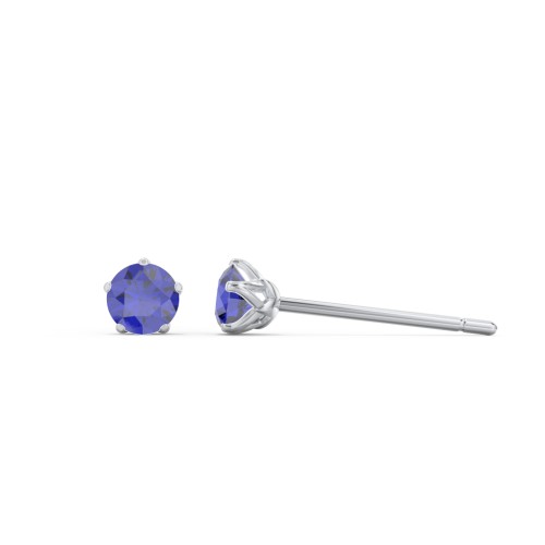 5 Prong Birthstone Stud Earrings