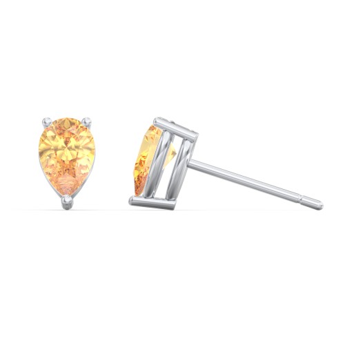 Classic Pear Cut Stud Earrings