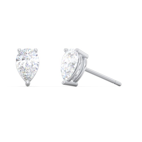 Classic Pear Cut Stud Earrings