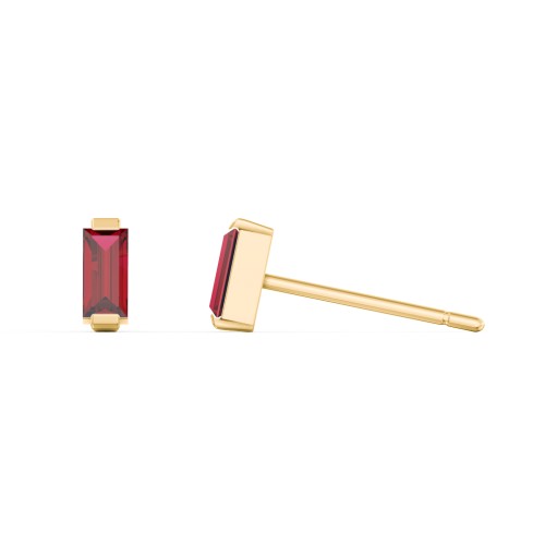 Classic Baguette Cut Stud Earrings