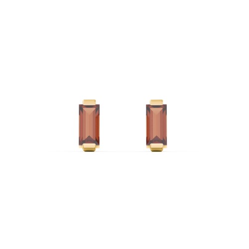 Classic Baguette Cut Stud Earrings