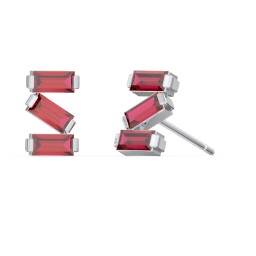 Baguette Scatter Stud Earrings in 925 Sterling Silver