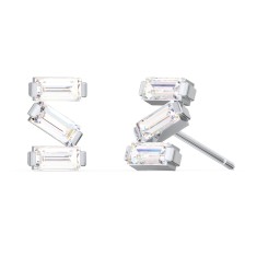 Baguette Scatter Stud Earrings in 925 Sterling Silver with Diamond