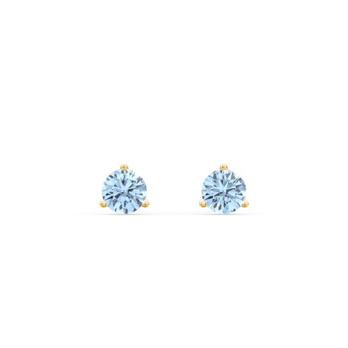 Classic 3 Prong Birthstone Stud Earrings