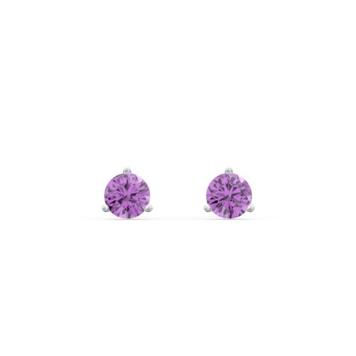 Classic 3 Prong Birthstone Stud Earrings