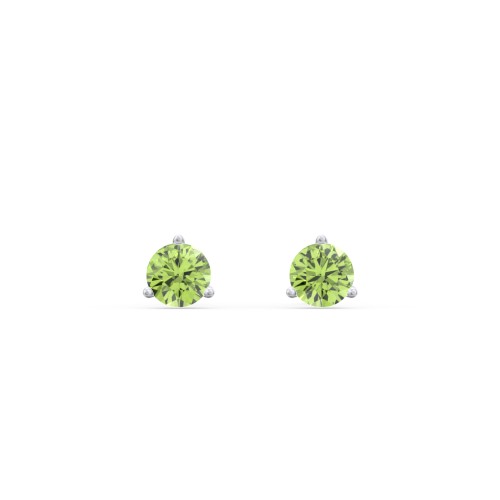 Classic 3 Prong Birthstone Stud Earrings