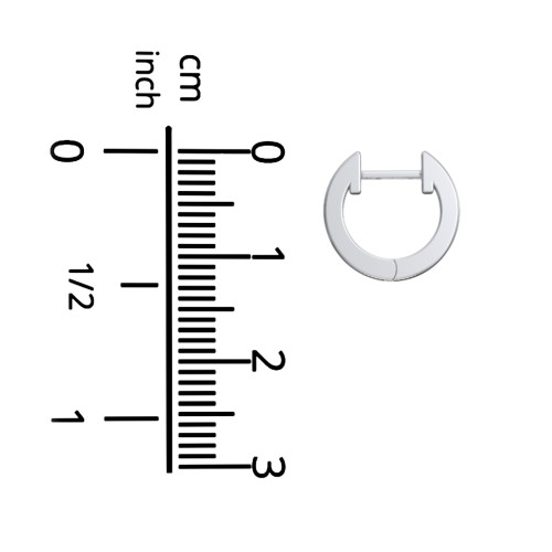 Small Single Huggie Hoop Earring – Sterling Silver