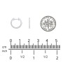 Medium Lab Diamond Huggie Hoop Earrings