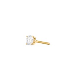 4 Prong Classic Diamond Single Stud - 0.15 ct. tw. in 14K Solid Yellow Gold with Diamond
