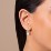 Freshwater Pearl Drop Huggie Earrings with Accents – 18K Gold Plated Silver
