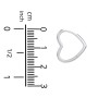 Heart-Shaped Hoop Earrings