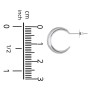 Organic Flared Open Hoop Studs