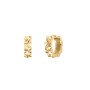 Tiny Prism Textured Huggie Earrings