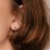Tiny Prism Textured Huggie Earrings – 14K Gold Plated Silver