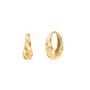 Tiny Twisted Textured Huggie Earrings