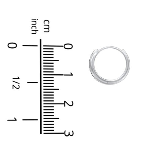 Tiny Floral Huggie Earrings with Accent Stones