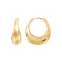 Tapered Dome Huggie Earrings