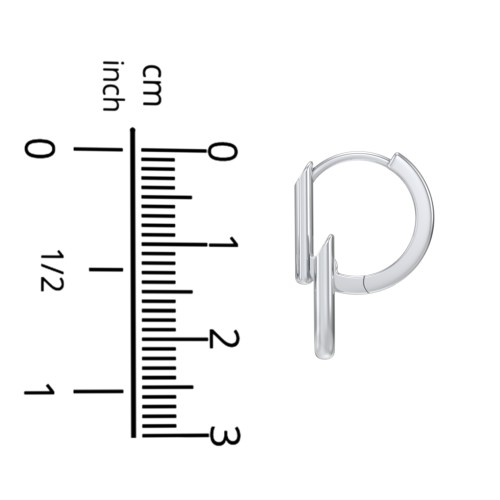 Drop Link Huggie Earrings – 14K Gold Plated Silver