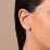 Grooved Rectangular Huggie Earrings – 14K Gold Plated Silver