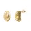 Classic Dome Stud Earrings – 14K Gold Plated Silver