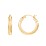 Classic Tube Hoop Earrings – 14K Gold Plated Silver