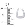 Rounded Triangular Hoop Earrings