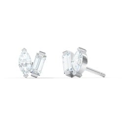 Toi et Moi Marquise and Baguette Gemstone Stud Earrings