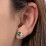 Toi et Moi Oval and Pear Gemstone Stud Earrings – Sterling Silver with Lavender Premium Zirconia and Peridot