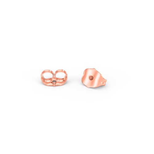 Personalized Name Stud Earrings – 10K Rose Gold