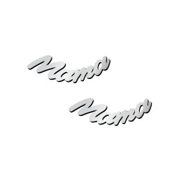 Personalized Name Stud Earrings in 925 Sterling Silver