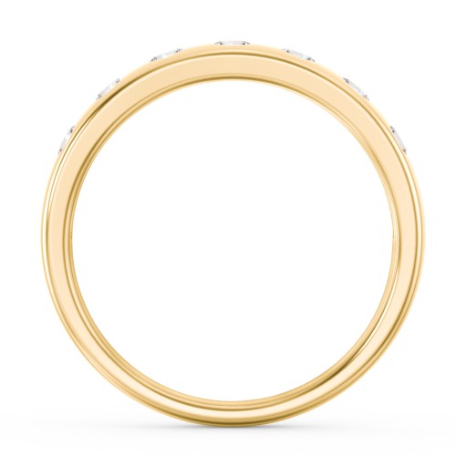 Flush Set Gemstone Belt Ring