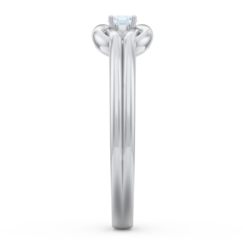 Birthstone Love Knot Ring