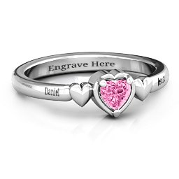 Triple Heart Ring