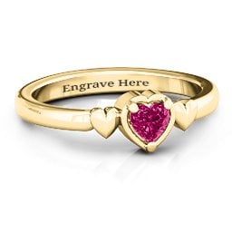 Triple Heart Ring