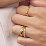Double Heart Gemstone Ring with Accents – 10K Rose Gold with Cubic Zirconia and Blue Topaz