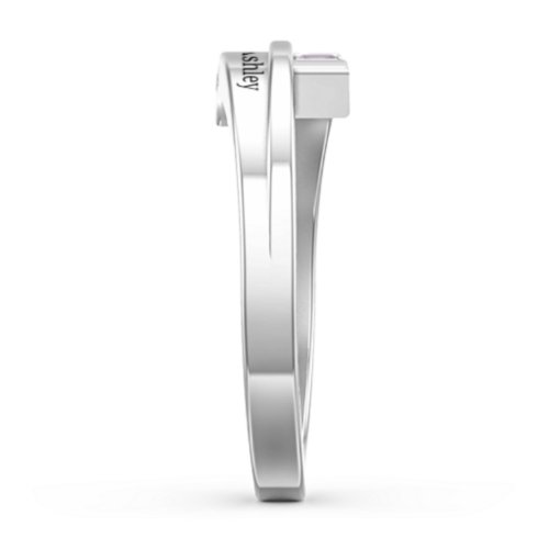 Double Baguette Bypass Ring