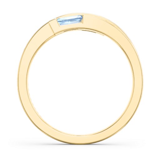 Double Baguette Bypass Ring