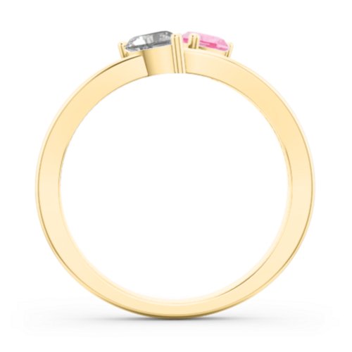 Twin Hearts Ring
