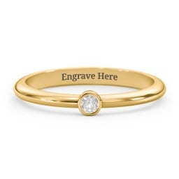 Classic Bezel Set Ring