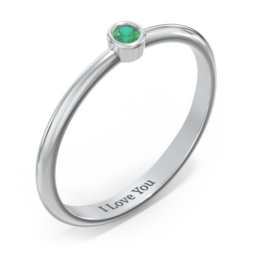 Classic Bezel Set Ring
