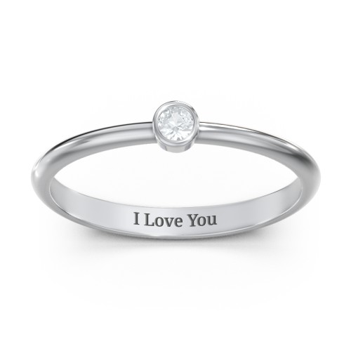 Classic Bezel Set Ring