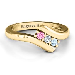 Three Stone Classic Bypass Ring
