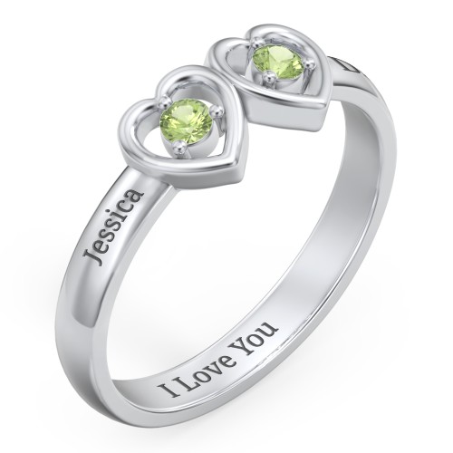 Kissing Hearts Ring