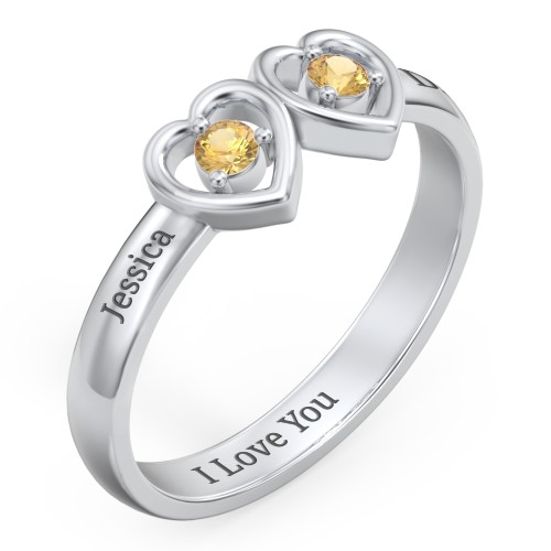 Kissing Hearts Ring