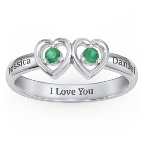 Kissing Hearts Ring
