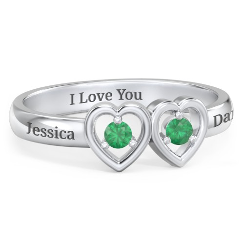 Kissing Hearts Ring