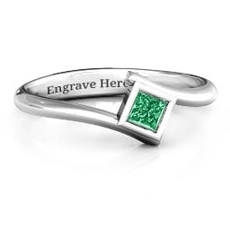 Princess Cut Bypass Ring